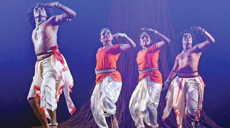 A Natyadarshan performance at  Bharatiya Vidya Bhavan in the city on Friday. (Photo: DC)