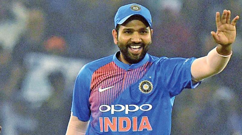 Rohit Sharma reached his century in just 35 deliveries, equalling the record for the fastest in T20Is.