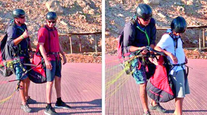 Mahesh Babu and son Gautam also did paragliding