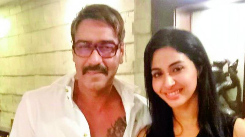 Gayathiri Iyer with Ajay Devgn