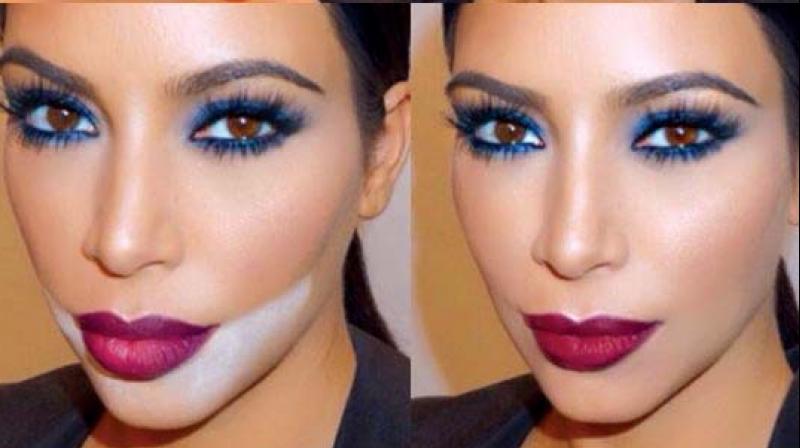 File picture of Kim Kardashian sporting a baked make-up look used for representational purposes only