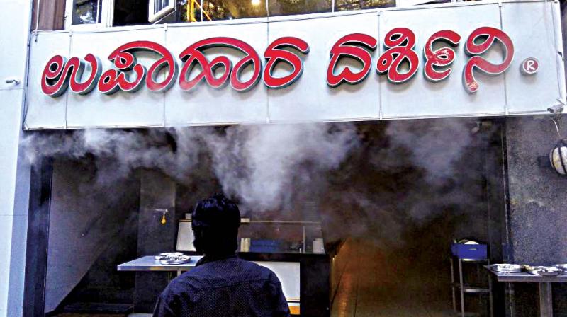 The restaurant which caught fire at Jayanagar in Bengaluru on Thursday 	(Photo:DC)