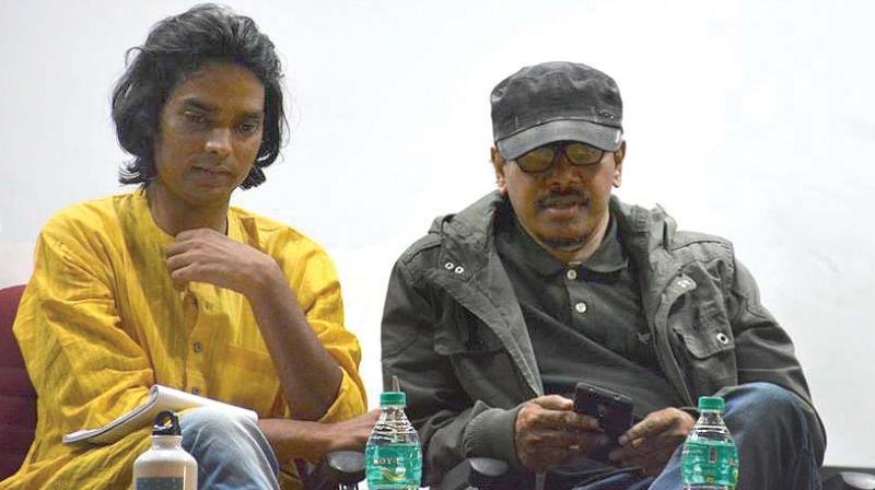 Filmakers Somanth Waghmare (left) and Supriyo Sen