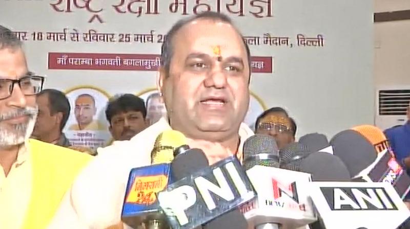BJP MP Maheish Girri said that there will be a total of 108 ceremonial fires offered by 1,100 priests. (Photo: ANI)
