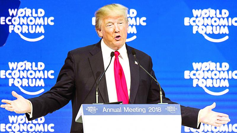 Donald Trump in Davos: America first does not mean America alone