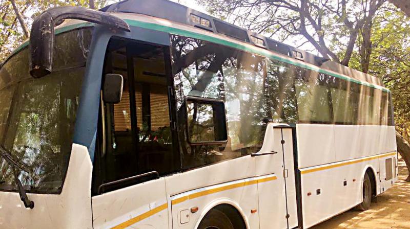 The 12-seater bus is considered lucky by Congress leaders because of partys impressive performance in  Gujarat Assembly polls