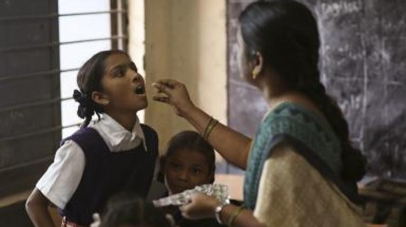 National Deworming Day is a central government initiative make people aware about worm infections, its impact on the health, prevention and curing the infection. (Representational Image)