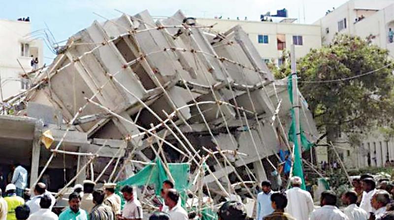 Building collapse at Kasavanahalli