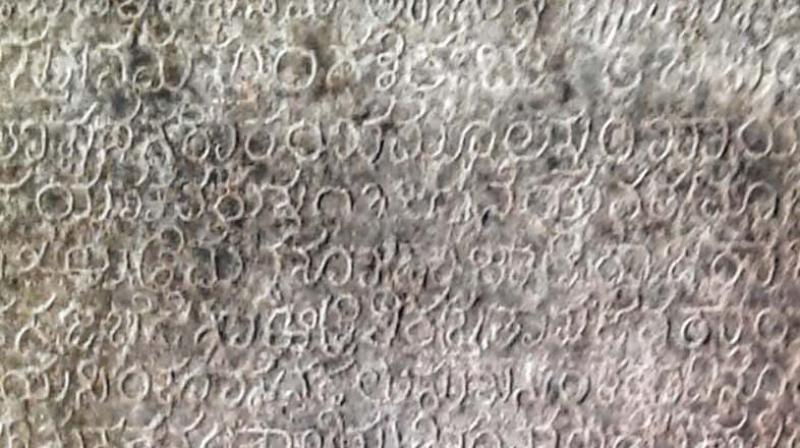 An inscription dating back to the 15th century has been discovered at the  Mahalingeshara- Kalinga Temple.