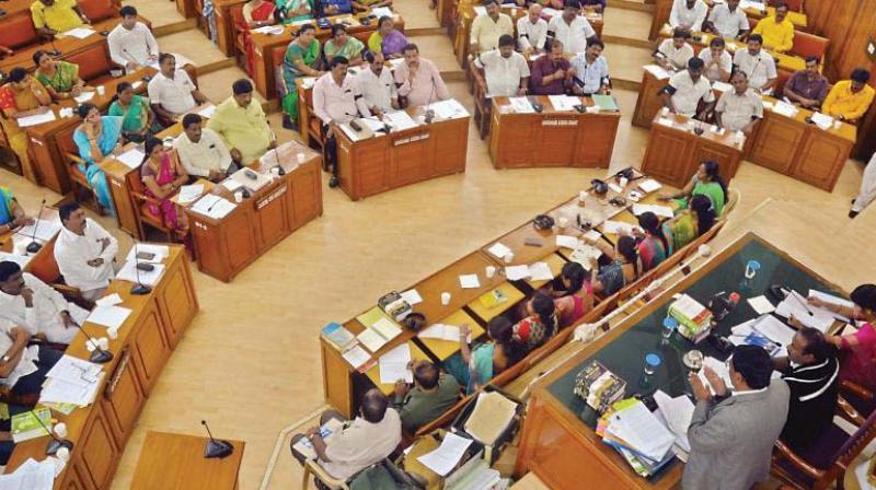 A file photo of a BBMP council meeting