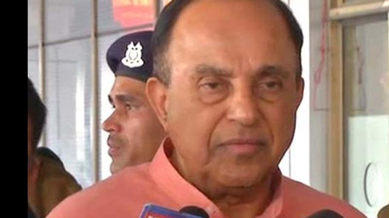 BJP leader Subramanian Swamy said that the court took the right decision by sending Karti to CBI remand. (Photo: ANI)