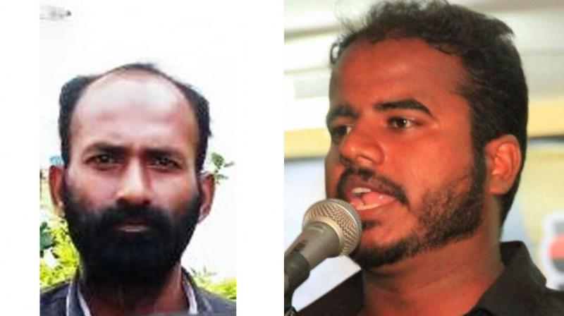 Jeeva Nanthan and Balu are both workers of Thanthai Periyar Dravidar Kazhagam. (Photo: ANI)