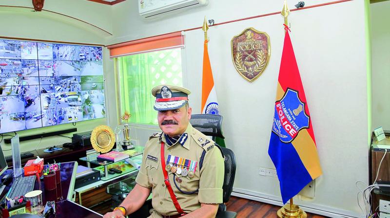 Anjani Kumar, on the first day in office as CP.   (Photo:DC)