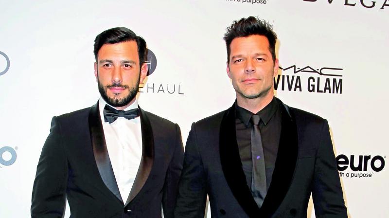 Ricky Martin and Jwan Yosef