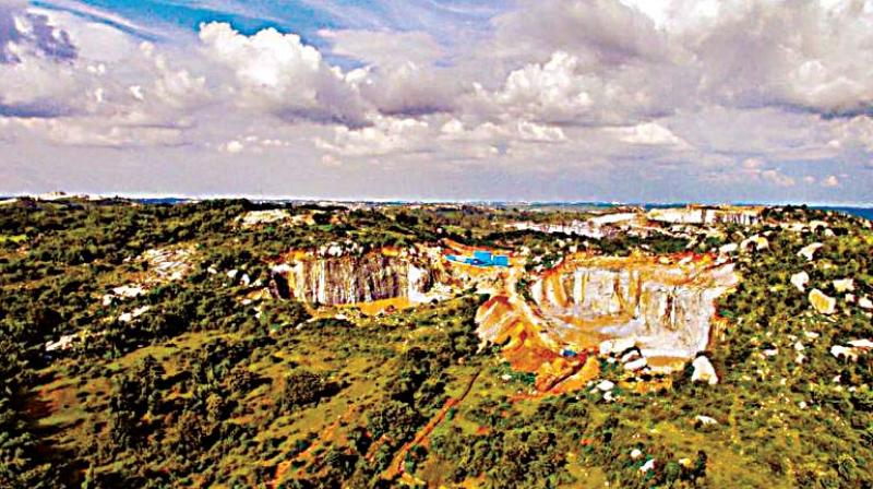 Mining activity going on near Bannerghatta National Park