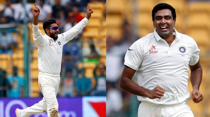 Ravindra Jadeja (26) and R Ashwin (28) shared 54 wickets between themselves as India crushed England to win five-match Test series 4-0. (Photo: AP)
