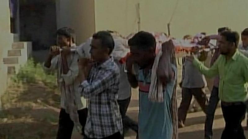 The upper caste men allegedly thrashed the Dalits and banged the victims head against a wall, the officer said. (Photo: ANI/Twitter)