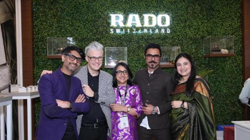 Rado announces Rado Star Prize in India (L-R) Tagra (designer), Christian Verdon (Rados Head of Research and Development), Jagdeep Jugral (Jury at RSP), Thukral and Rados Brand Manager Simran Chandoke