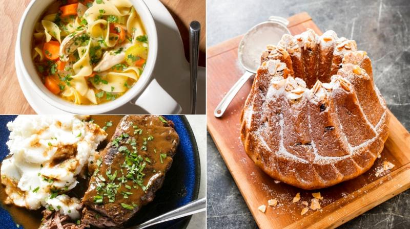 From Kugelhupf to the festve Monkey bread, pot roast and noodle soup, here are food shots to tantalise you. (Photos: AP)