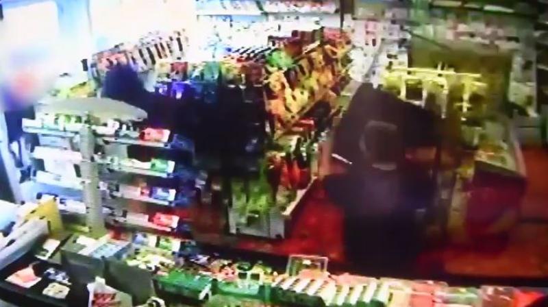 A 56-year-old Indian-origin woman used a steel chair to fight off machete-wielding thieves who tried to rob her shop in England. (Photo: YouTube screengrab)