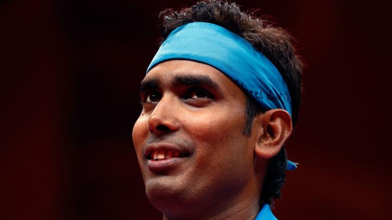 Sharath, who won the singles gold in the 2006 Melbourne edition, lost the momentum after winning the first three games. However, the world no. 48 did just enough to outlast Choong 11-2 11-5 11-4 7-11 11-13 6-11 11-7. (Photo: AFP)