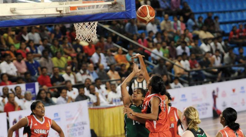 This was the fourth match in the five-match Hoopathon Series between Lady Hawks and the current national champions Kerala.
