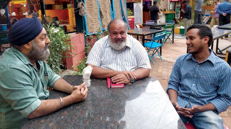 Amar Singh, Jude Fernandez and Manjul in conversation with DC.