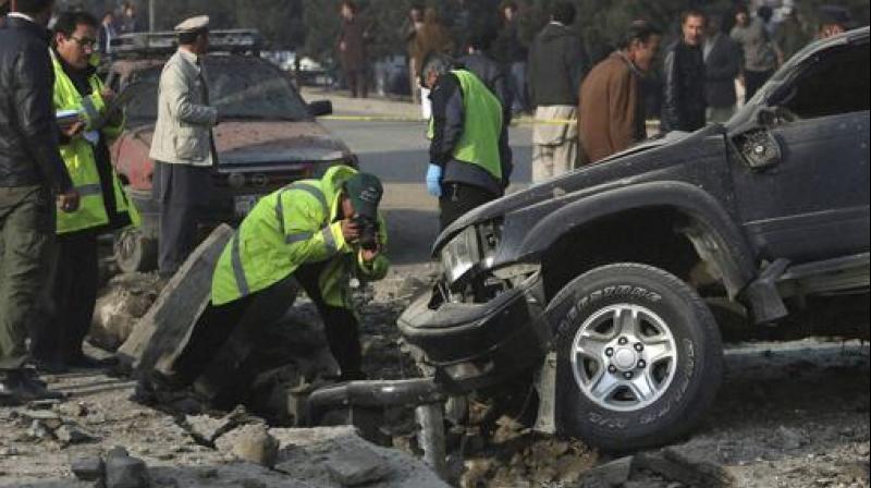 A roadside bomb struck their vehicle in the countrys south-western Mastung district. (Photo: AP/Representational)