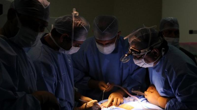 The rare surgery lasted nearly five hours (Photo: AFP)