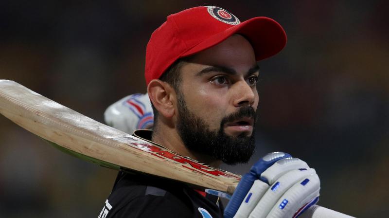 Kohli was also docked his match fee of $18,000 because of the Challengers slow over-rate at Bangalores M. Chinnaswamy Stadium. (Photo: BCCI)