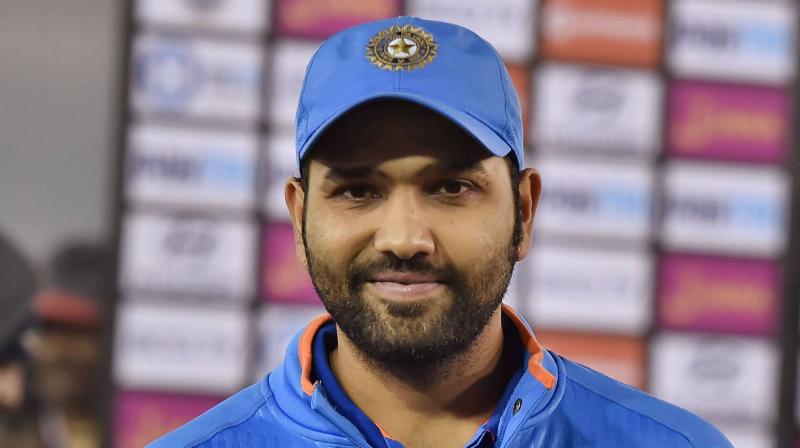\Throughout the series we had six batters plus one all rounder, so we had seven batsmen. We always knew that whatever target is set up, we back our batsmen to get it,\ Rohit Sharma said. (Photo: PTI)