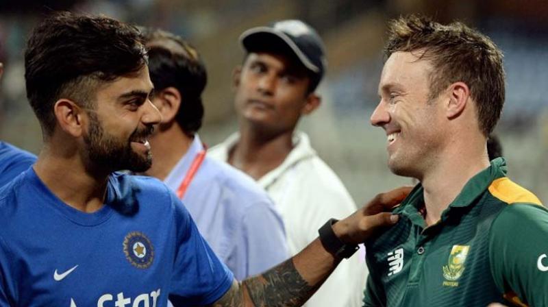 \Id say Virat is one of the best captains at the moment, the most improved  theres a big change from when I first saw him captaining to now,\ said AB de Villiers who has played under Kohli for IPL side Royal Challengers Bangalore. (Photo: AFP)
