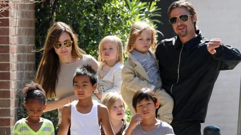 Brad Pitt and Angelina Jolie have six kids.