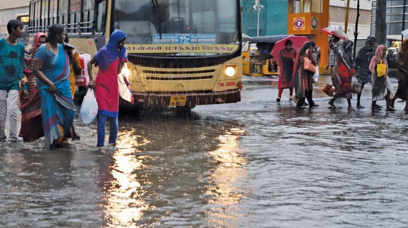 Chennai and adjoining areas such as Ennore, Kelambakkam and Mahabalipuram recorded five cm of rainfall each in the last 24 hours ending 8.30 am on October 31, as against one cm recorded the day before.