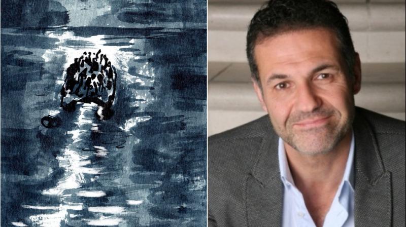 From left to right: Illustrations by Dan Williams, author Khaled Hosseini (Photo: