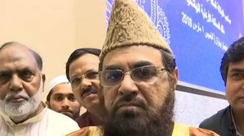 Muslim cleric Sayeed Mufti Mukarram pitched for the unity between Hindus and Muslims and urged people to respect every religion. (Photo: ANI)