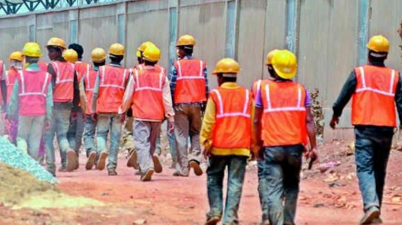 The personnel are working hard to remove the soil and rescue the four workers trapped inside, police said. (Photo: Representational Image)