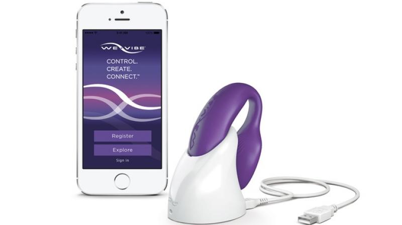 The We-Vibe, which can be controlled by a smartphone app, is marketed as \the only vibrator which can be worn while making love\ and \stimulates the G-spot, the clitoris and the penis simultaneously.\