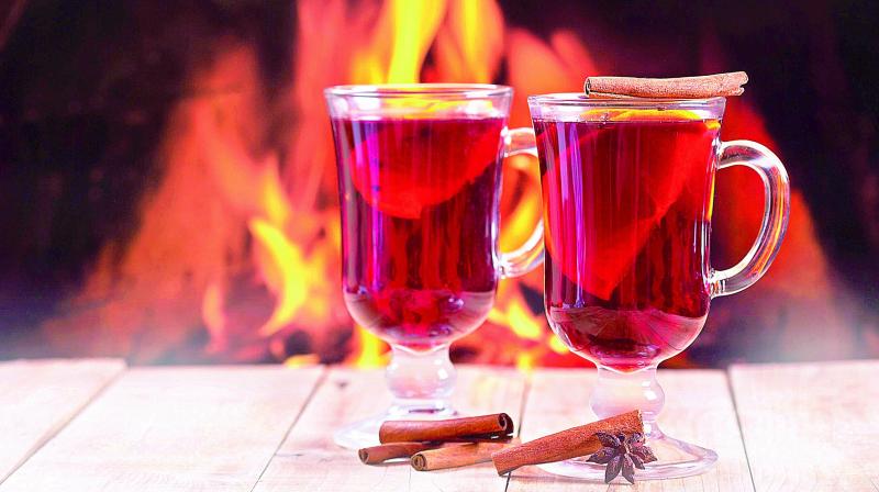 The well-spiced, hot buttered rum too is a popular drink in many households.