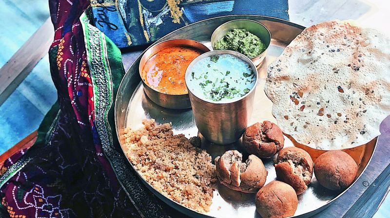 Rajasthanis have moulded their culinary styles in such a way that many of their  dishes can be stored for several days and even served without heating.