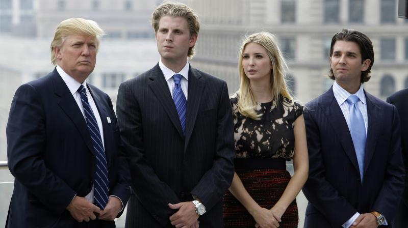 Trump was referring to media reports on Monday that he was seeking security clearance for three of his children and his son-in-law. (Photo: AP)