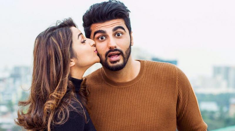 Parineeti and Arjun in a a still fromt he film.