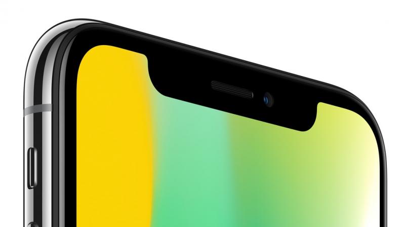Apple iPhone X with Face ID embedded in the Notch.