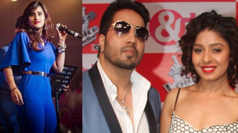 Akasa Singh, Mika Singh and Sunidhi Chauhan.