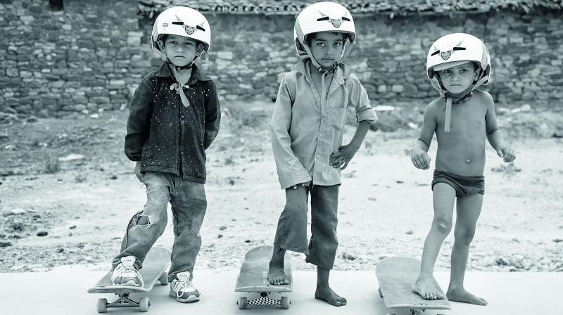 His recent series captures the expressions and innocence of kids at Janwaar, a small village close to Panna, Madhya Pradesh.