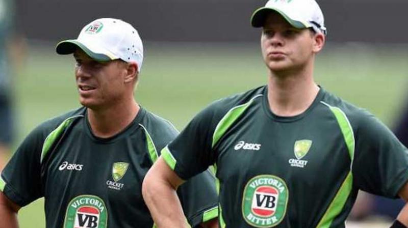 The disgraced Australian duo of Steve Smith and David Warner is not just staring at an ouster from IPL but is also also facing the prospect of missing the India series later this year, as speculations over a length ban for ball tampering gained credence. (Photo: AFP)