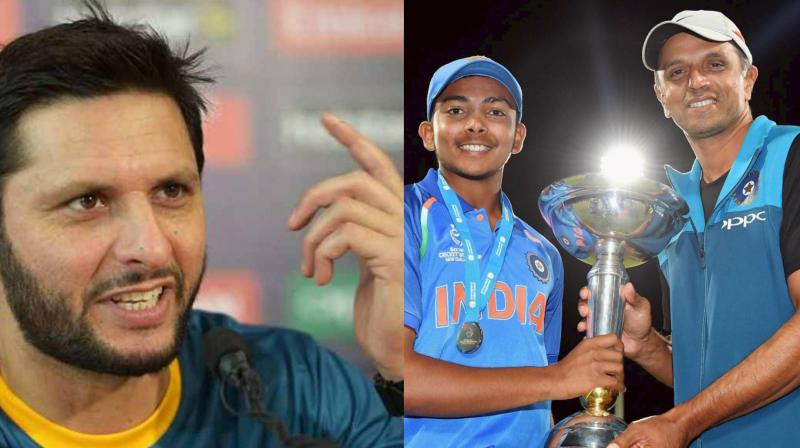 Heres what Shahid Afridi tweeted on Rahul Dravid post Indias Under 19 World Cup win