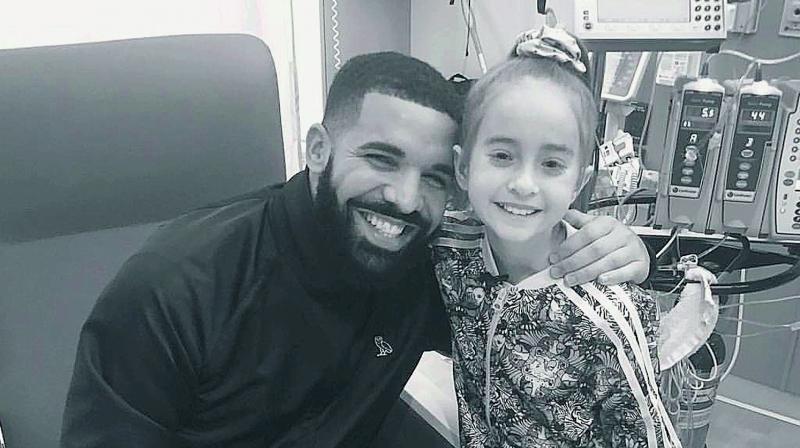 Drake with Sofia Sanchez in his Instagram post