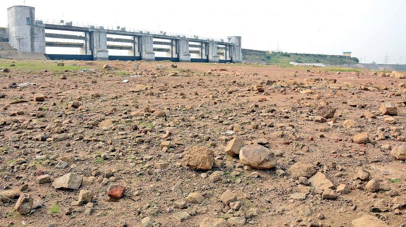 No water situation in Chembarambakkam lake (Photo: N. Sampath)