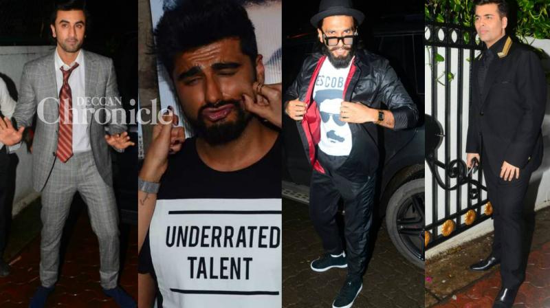 Ranbir, Ranveer, Karan, Mubarakan team celebrate Arjun Kapoors birthday